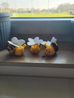 Die Bienen - Deko hat Doris für uns gebastelt