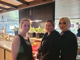 Die nette Bedienung vom Vereinsheim