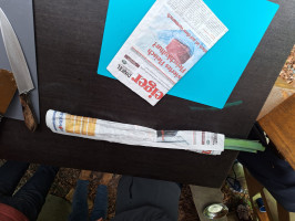 Porree - er gart nach der heissen Glut noch etwas nach