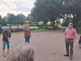 Jürgen Brüning, Mara Behrens und Mutter Brüning von rechts - links